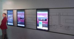 互动滑轨屏在企业展厅都有哪些应用