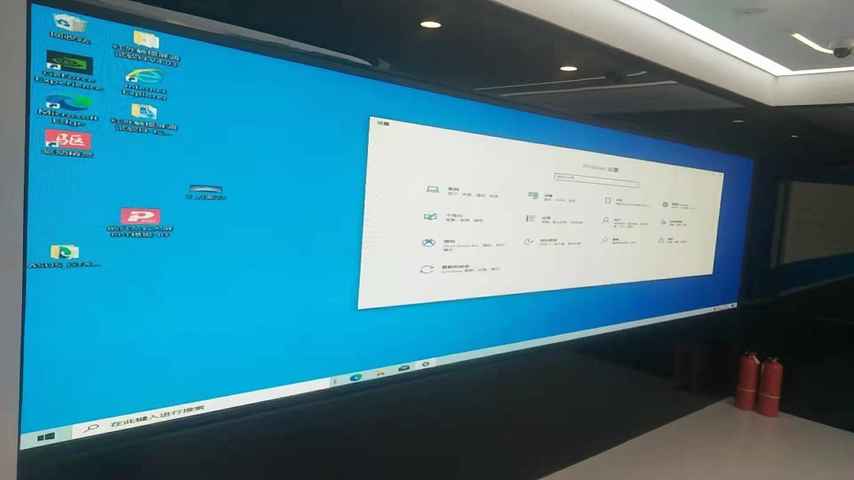 北京壁仞集团展厅 各种屏 中控 透明屏 — 现场照片 2