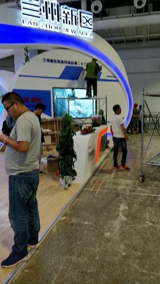 兰州一带一路洽谈会 布展完成 — 甘肃国际会展中心 数字展厅项目