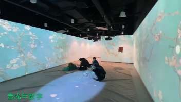 大兴机场沉浸式展厅 调试中 — 大兴机场沉浸式展厅 数字展厅项目