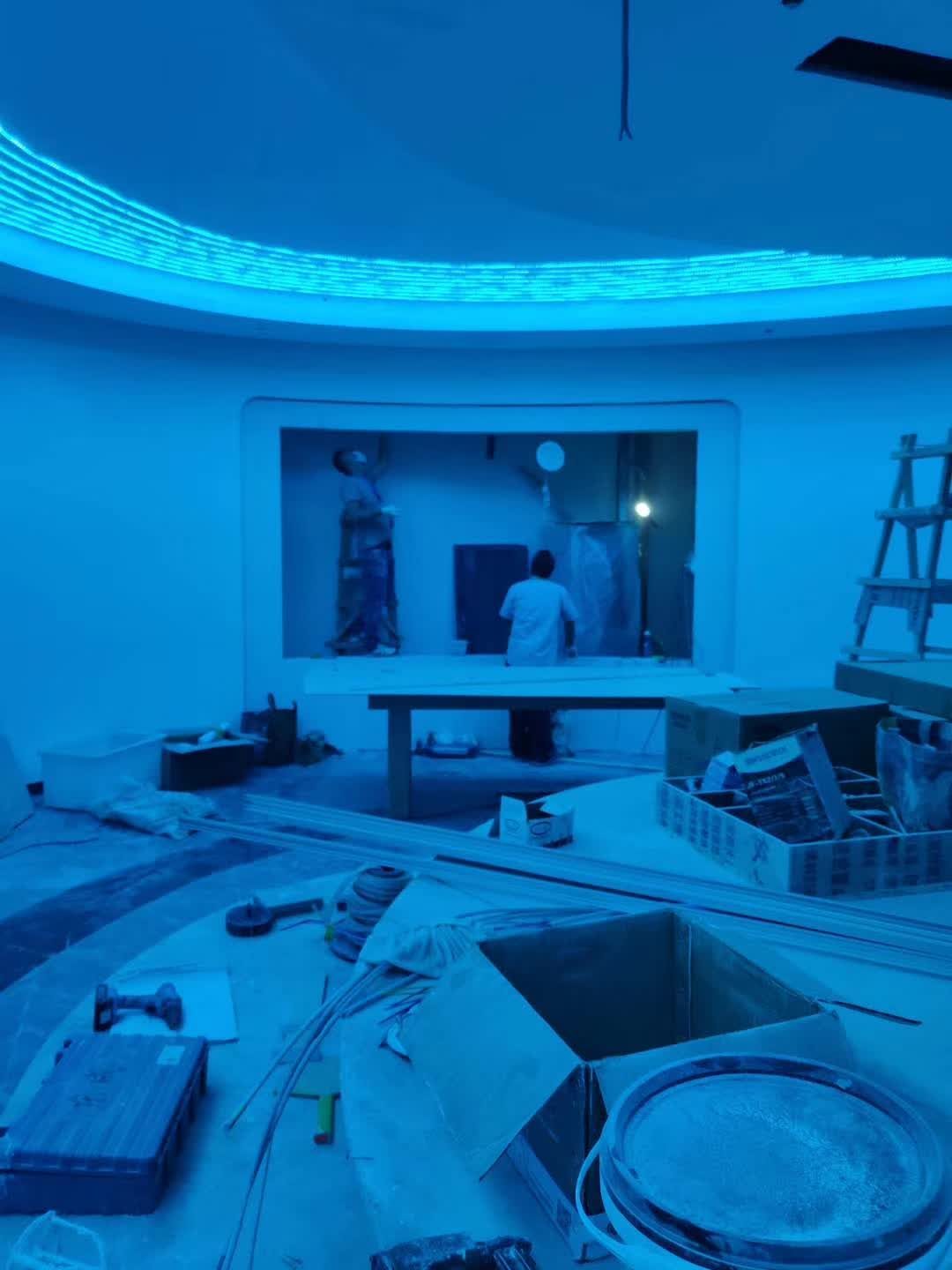 玺萌大厦中国邮政储蓄银行 多媒体展厅 升降全息台 led — 现场照片 9