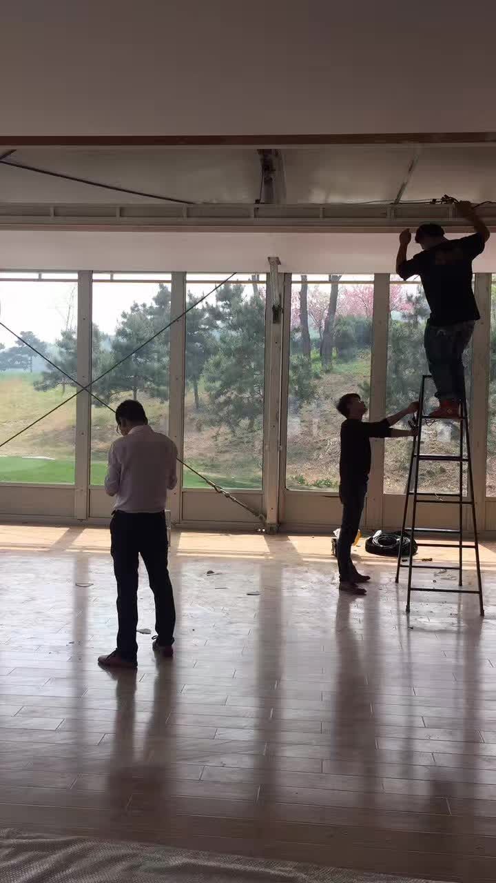雁栖湖国际高尔夫俱乐部沃尔沃公开赛多媒体全息区搭建 — 现场照片 3